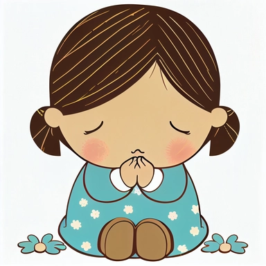 cute clipart prayer svg