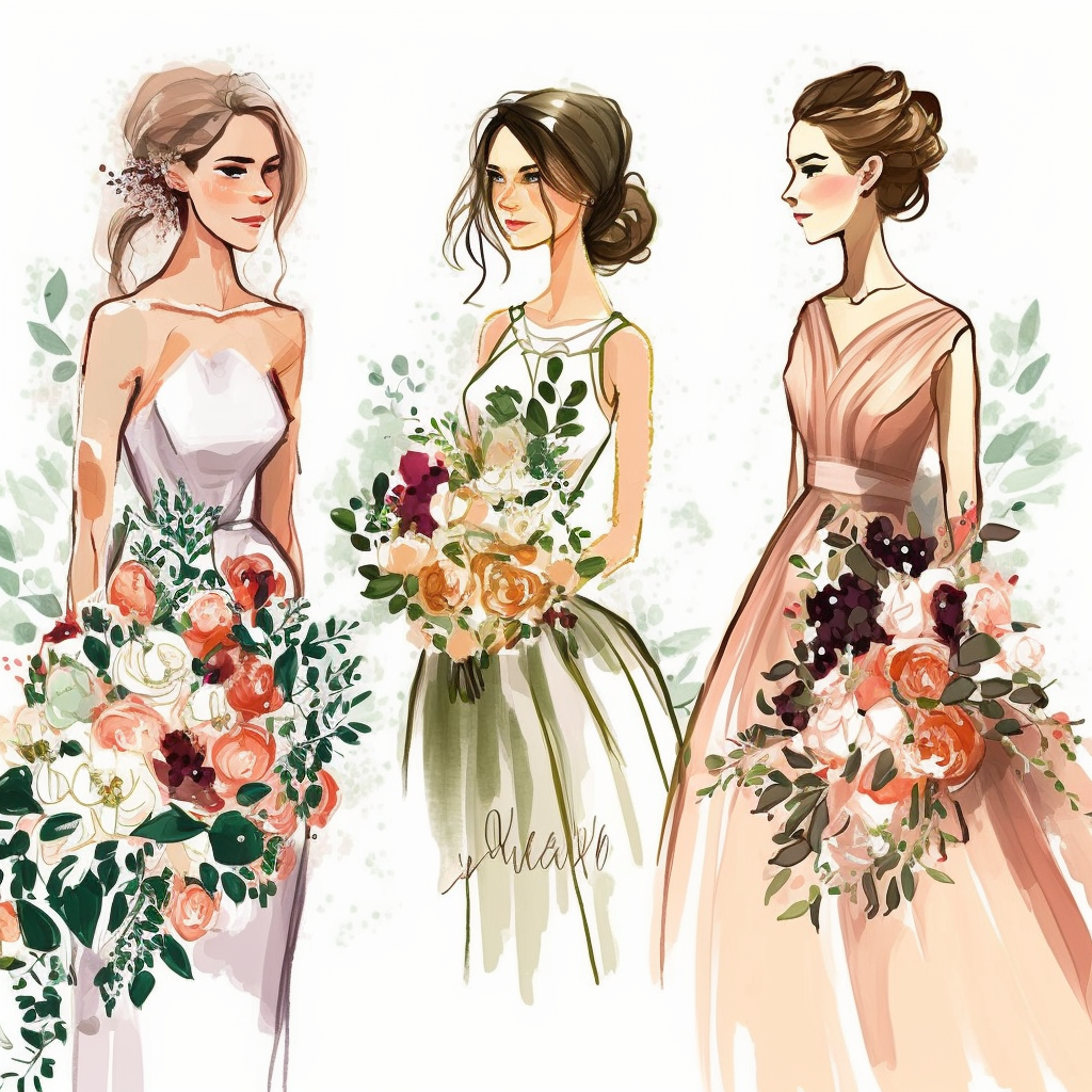 friends wedding cliparts