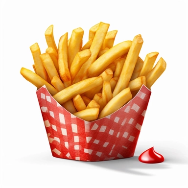 french fries, clipart