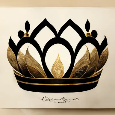 crown clipart logo, ornament , luxury, calligraphic deco around