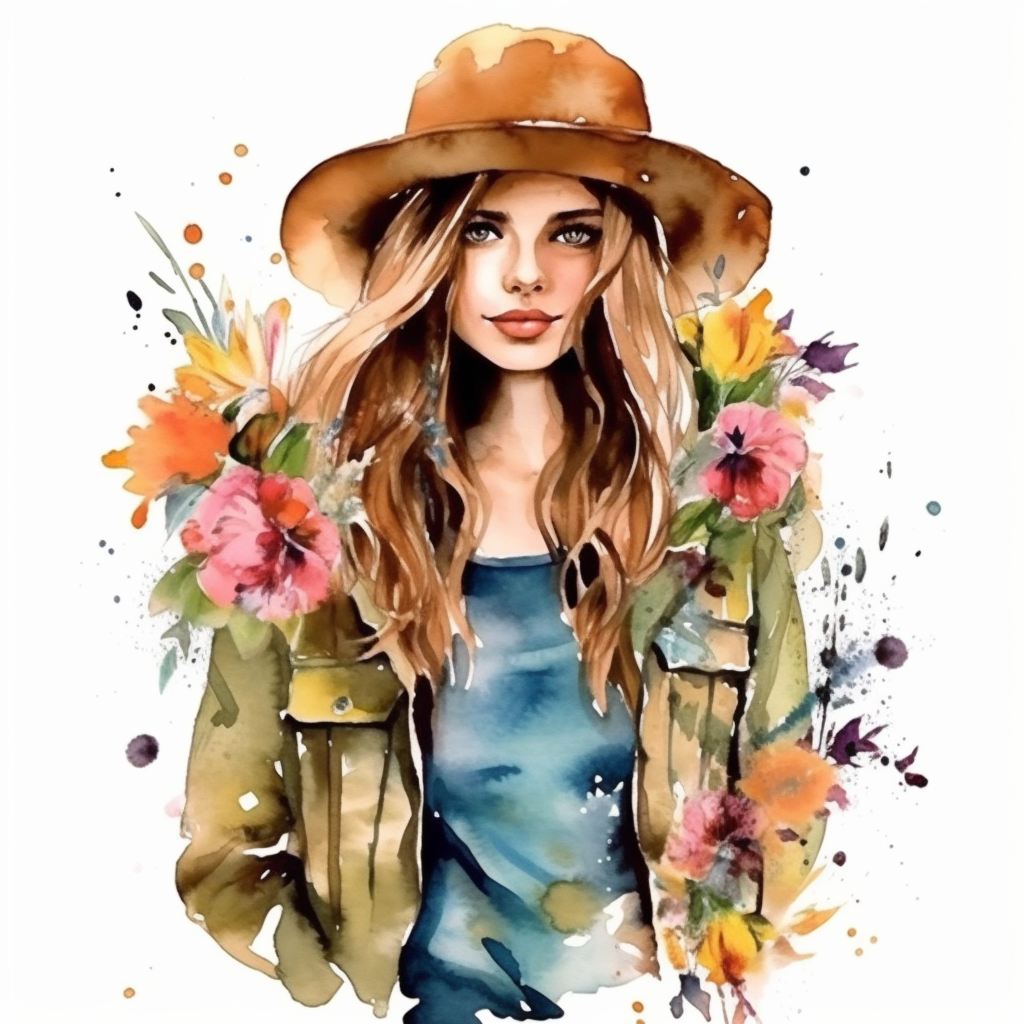 country flowers cliparts