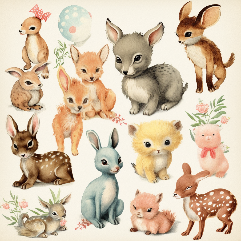 baby animals clipart