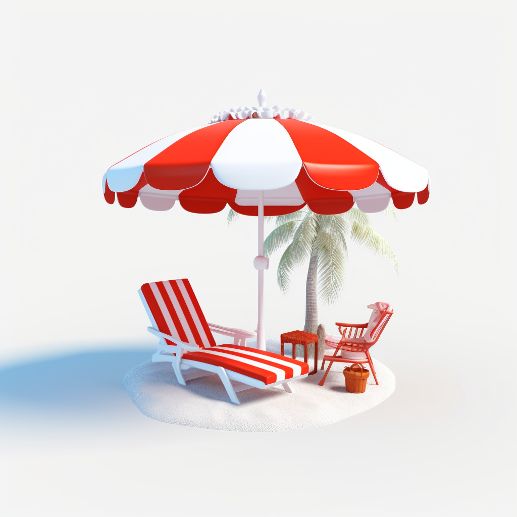 beach chair cliparts