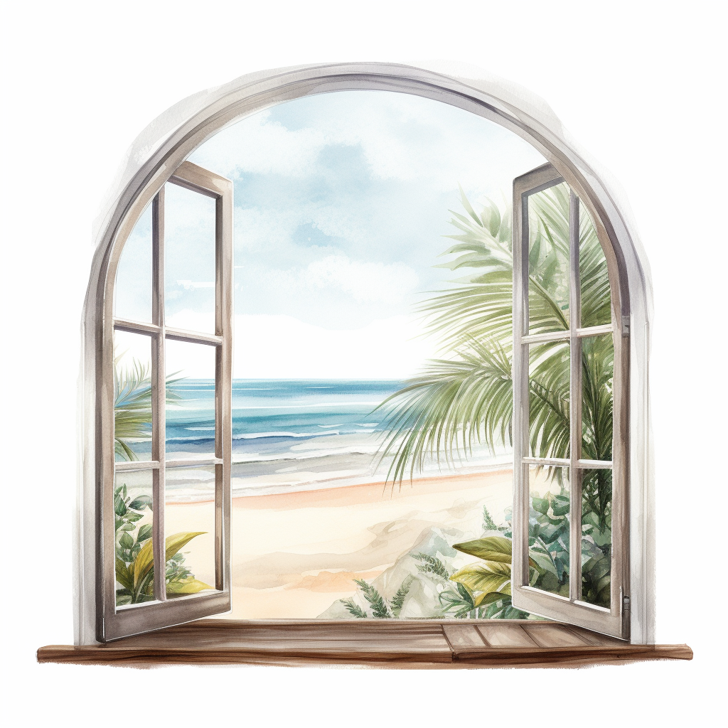 beach frame cliparts