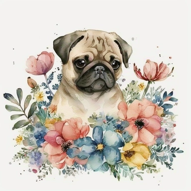 cute watercolor pug clip art you want can be found in the web search results. [1] offers a selection of unique or custom handmade pug watercolor clip art pieces that are perfect for your project. The pieces are made from high-quality craft supplies and tools, ensuring that you get the best value for your money. You can also check out [2] for more options, as it offers watercolor pug clipart that is also unique and handmade. The environment of the scene in the watercolor pug clip art is depicted 