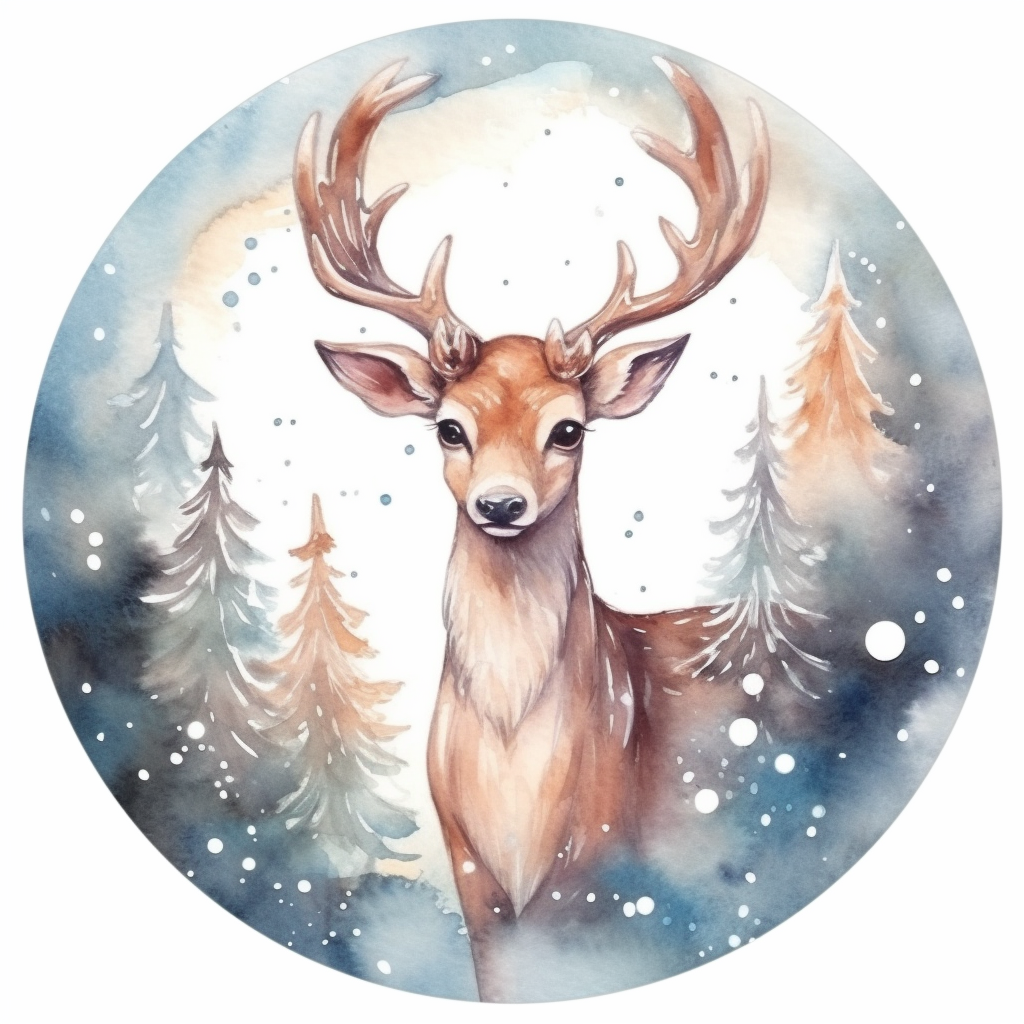 cute reindeer clipart