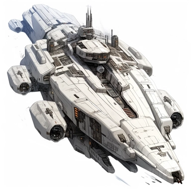 Dreadnaught-class heavy cruiser white baground advanced of the future like 2090 heavy battleship miliary ,clipart , white baground ,mordern armour star wars