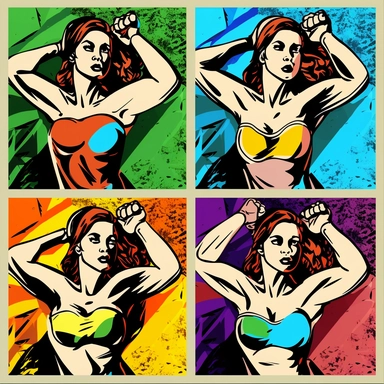 clipart popart women Fitness Workout Strength Gym Athletic Sports Bodybuilding Cardio Yoga Pilates Cycling Swimming Outdoor Nature Active Muscles Energy Progress Success Motivation Inspiration
