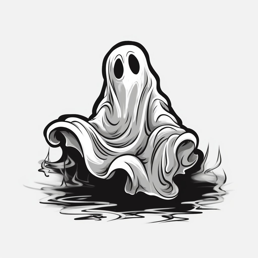 black ghost cliparts