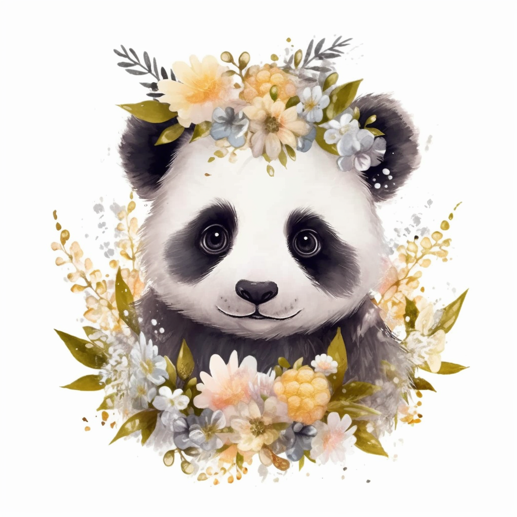 baby panda cliparts
