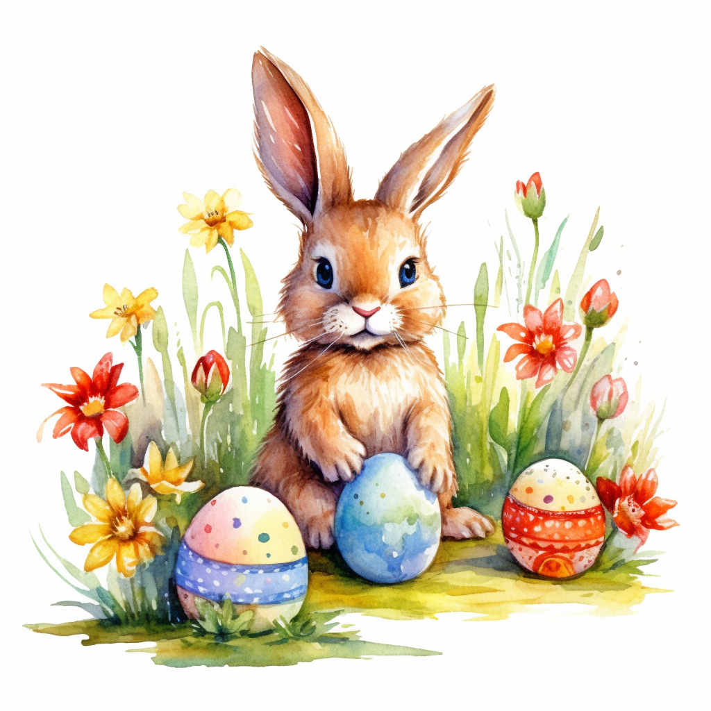 easter eggs clipart