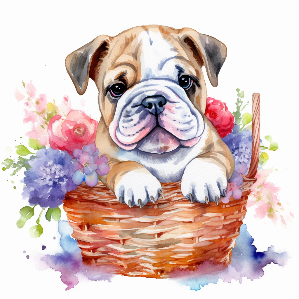 english bulldog cliparts