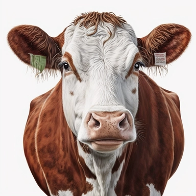 face hereford cow, clipart, png