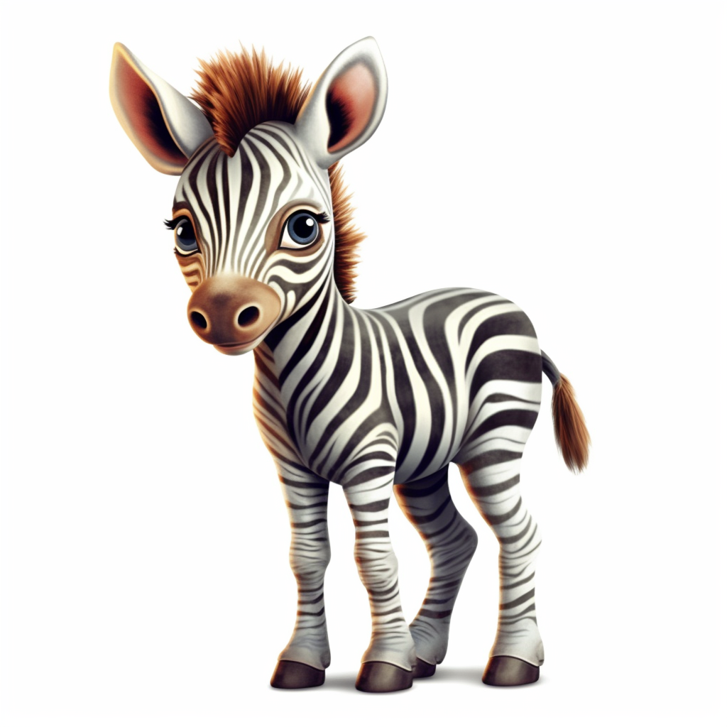 cute zebra clipart