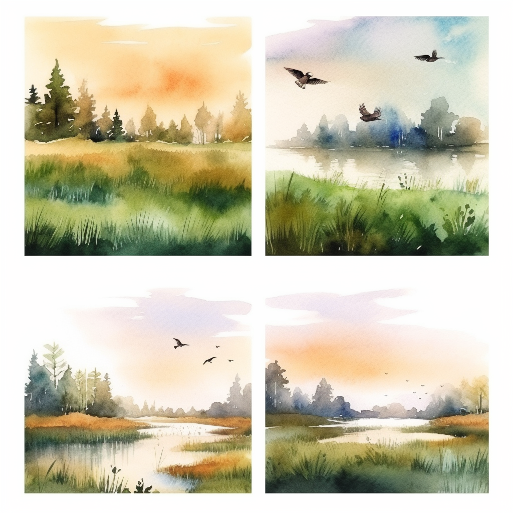 hunting scene cliparts
