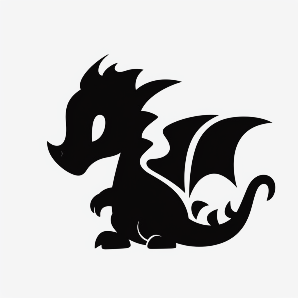dragon silhouette cliparts