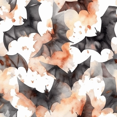 Halloween bat, watercolor clip art, grunge colors, white space, uniform organization, 8k