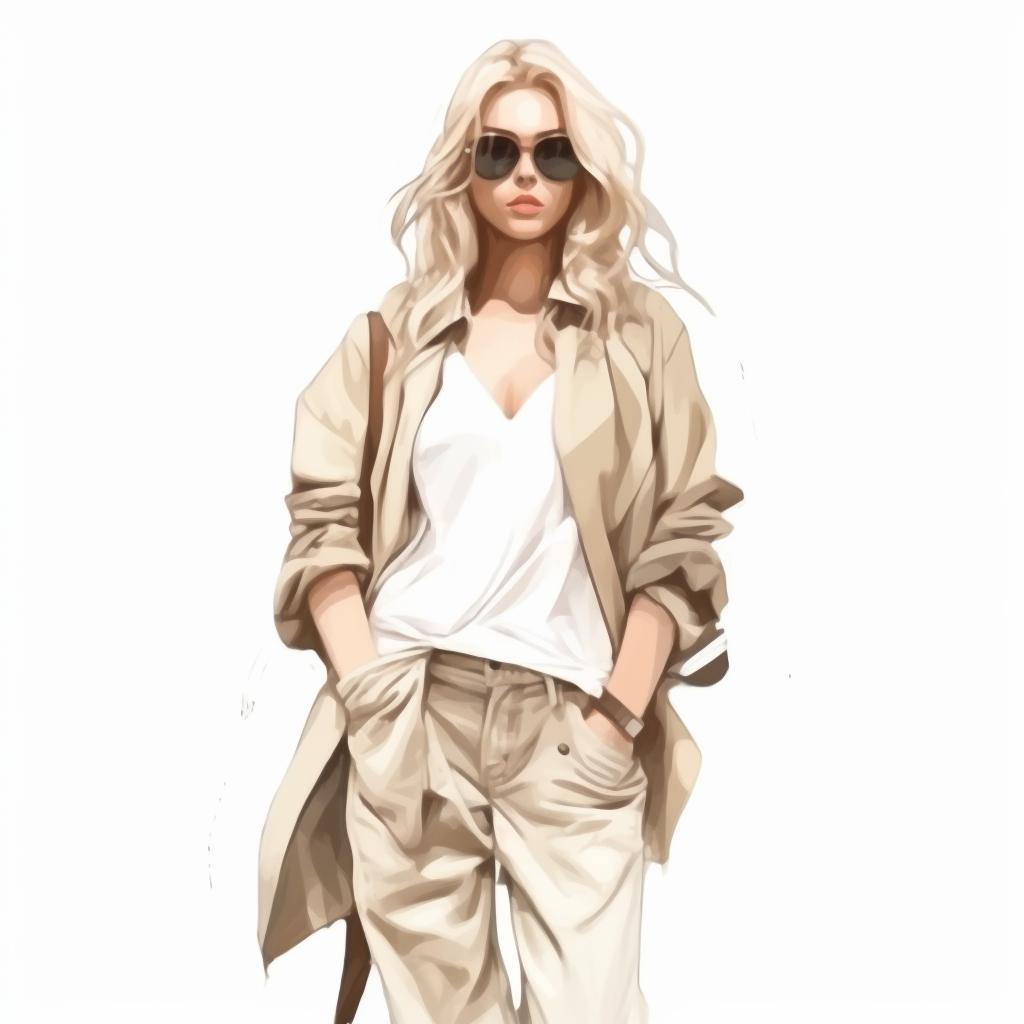 blonde girl clipart