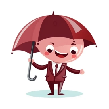 happy cute Insurance Assessor face, cartoon, clipart, mascot, isolated on white background