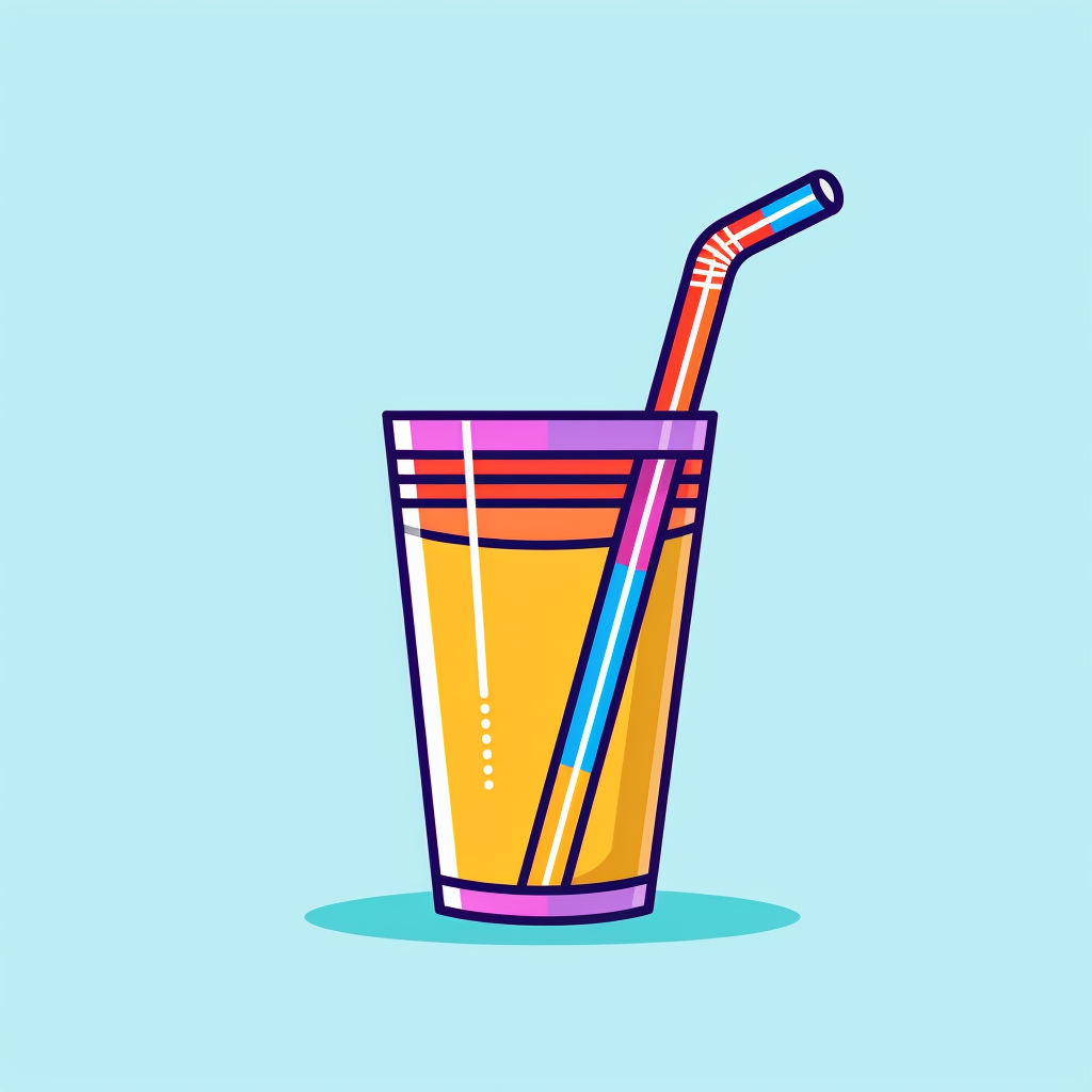 drinking straw cliparts