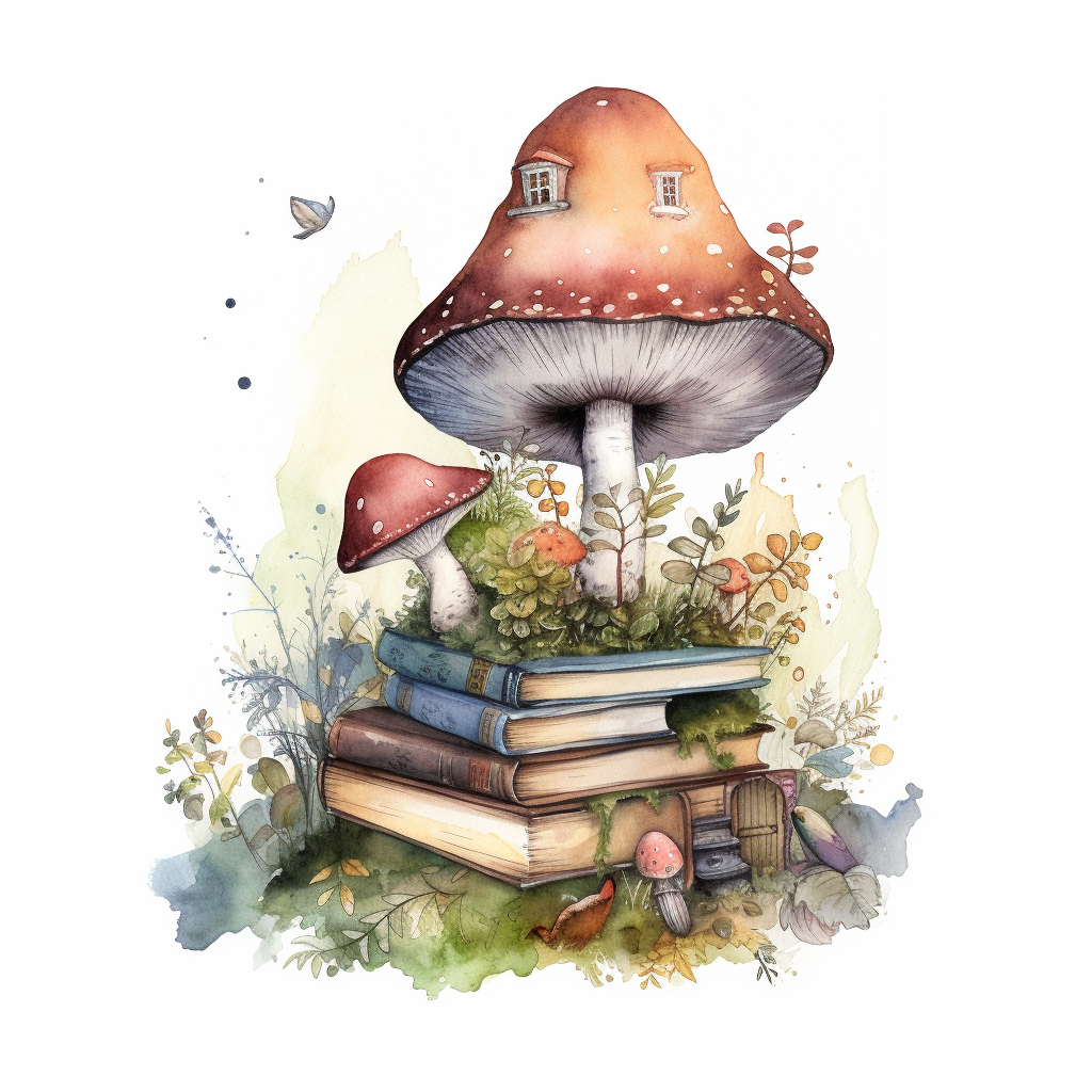 mushroom home cliparts