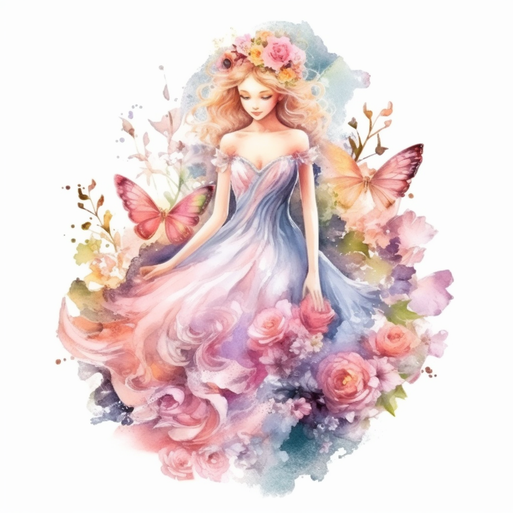 beautiful princess cliparts