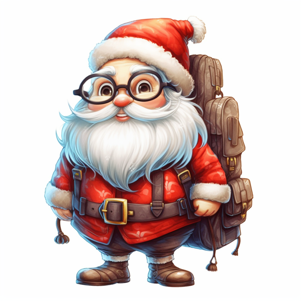 funny santa clipart