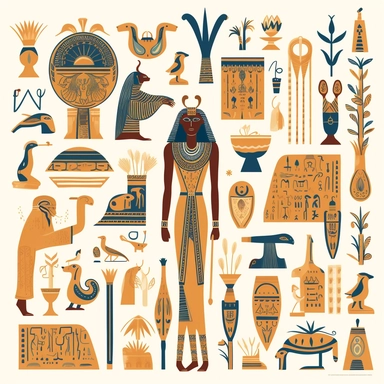 handpainted modern egypt clipart