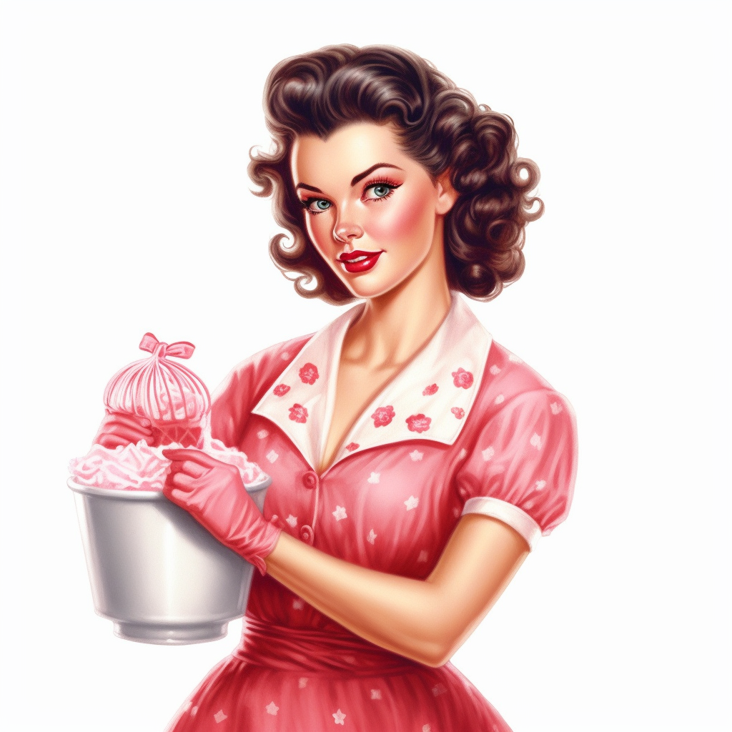 beautiful pretty pin up woman, makeup and hair 50's style, diferent ...