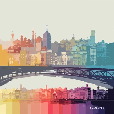 city, cities,clipart, web pallete colors