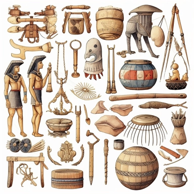 ancient history clipart, historical clip art digital image, various objects and things from history, clip art on white background, plain white background, standalone images, clipart, scrapbook, cute, diy,