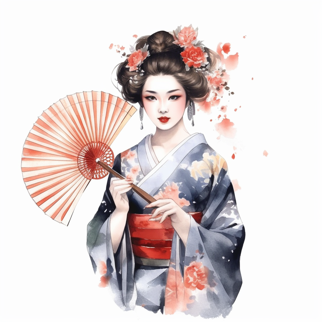 geisha cliparts
