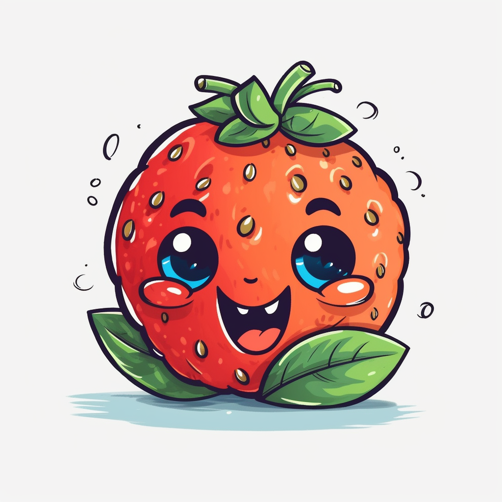 happy strawberry cliparts