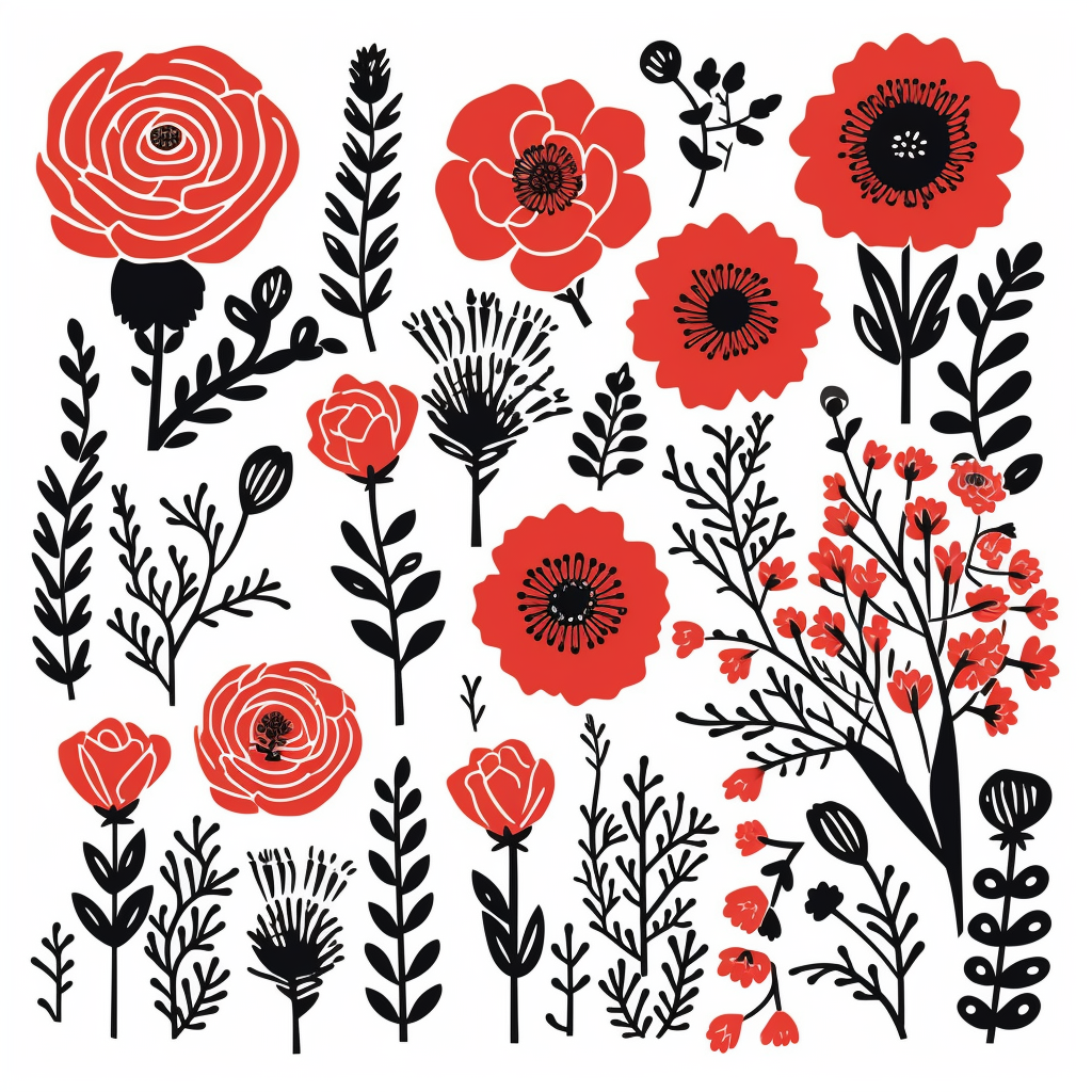 botanical wreath cliparts