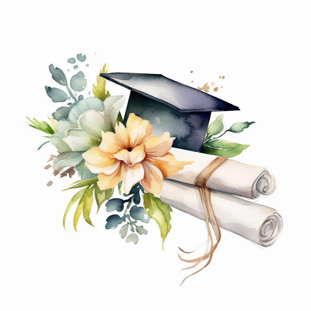 graduation scroll cliparts