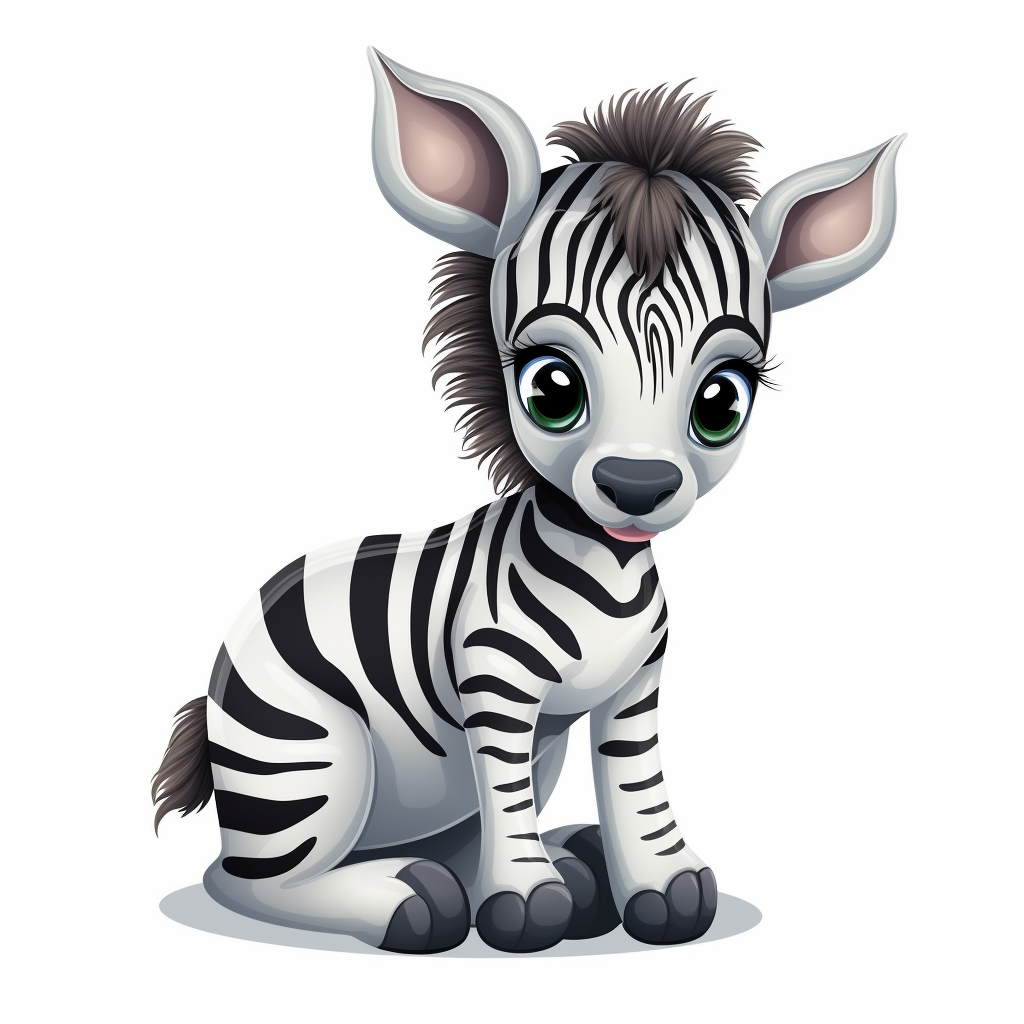 cute zebra clipart