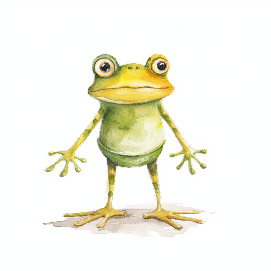 cartoon frog clipart