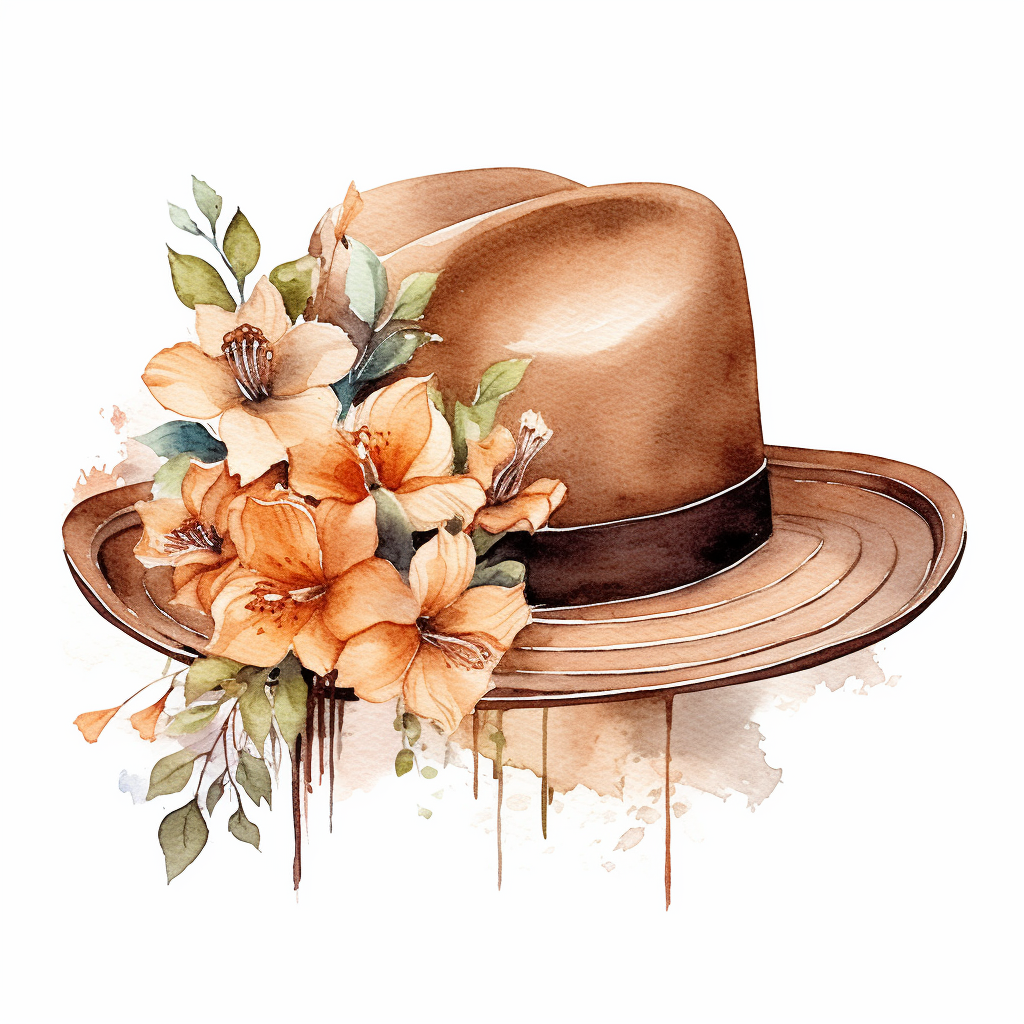 brown hat cliparts