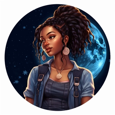 Maya, with her rich dark ebony skin, majestic dreadlocks in a upbun, radiated strength and confidence. Her dark skin seemed to capture the essence of the night sky, exuding a natural beauty that was undeniably captivating, hand drawn, ultra realistic, Denim girl clipart, Denim clipart, Fashion girl clipart, wearing denim shorts, brown leather sandals, Jeans Girl Clipart, African American clipart, Afro girls clipart, Clipart, ultra realistic, hand drawn, wearing the white crop tops, all with beau