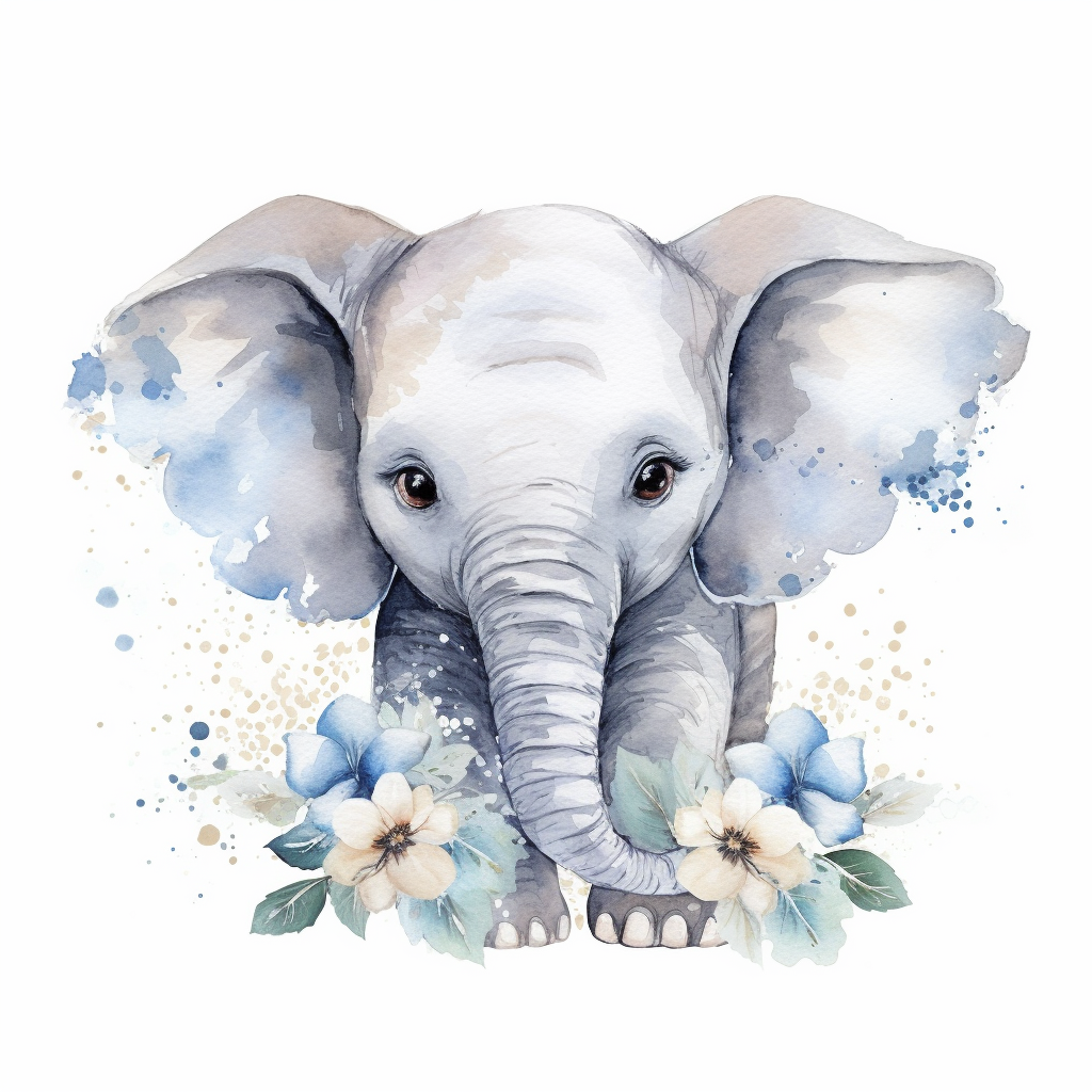 baby elephant cliparts