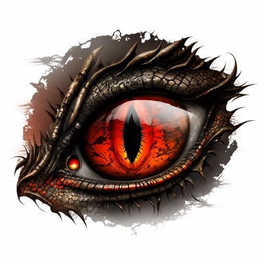dragon eyes, inside border, clipart
