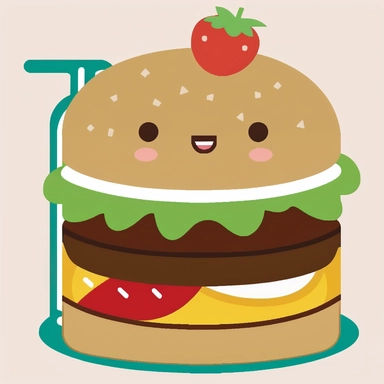 Hello MidJourneyBot, I am interested in a burger clipart that showcases classic toppings such as lettuce, tomato, onion, and cheese, with additional options for condiments like ketchup, mustard, and mayonnaise. It would be great if the burger could be presented on a sesame seed bun. Please make sure that the clipart does not have any text on it, and also, I would like the image to have a transparent background. Thank you!