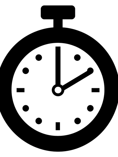 stopped clock icon clip art, in the style of free-flowing lines, kodak professional tri-x 320