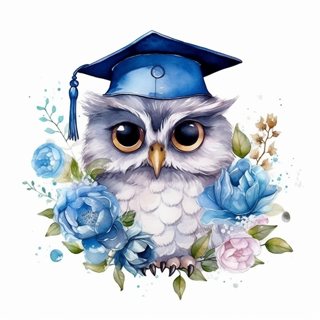 graduation flower cliparts