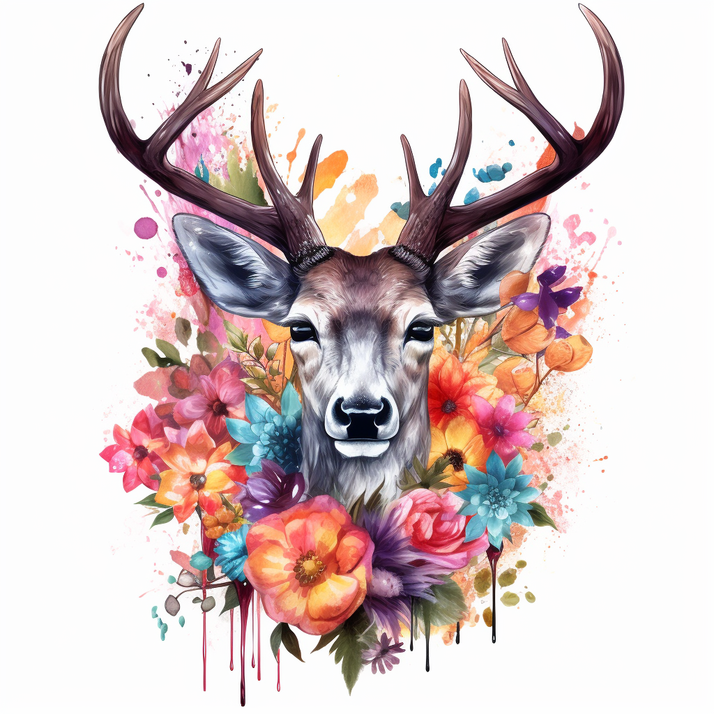deer head clipart
