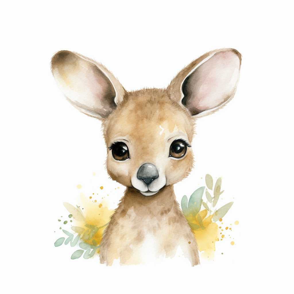 baby kangaroo cliparts