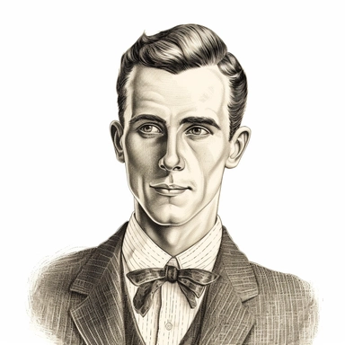 Vintage etching print clipart, HD on white background, black and white illustration, Handsome guy wearing high fashion , clean-shaven face, shaded by lines and dots , professional art, most beautiful artwork in the world, simple details