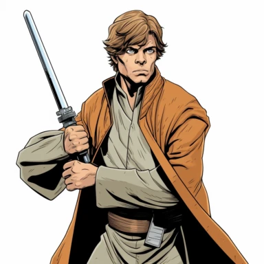 luke skywalker clipart by John Cassaday