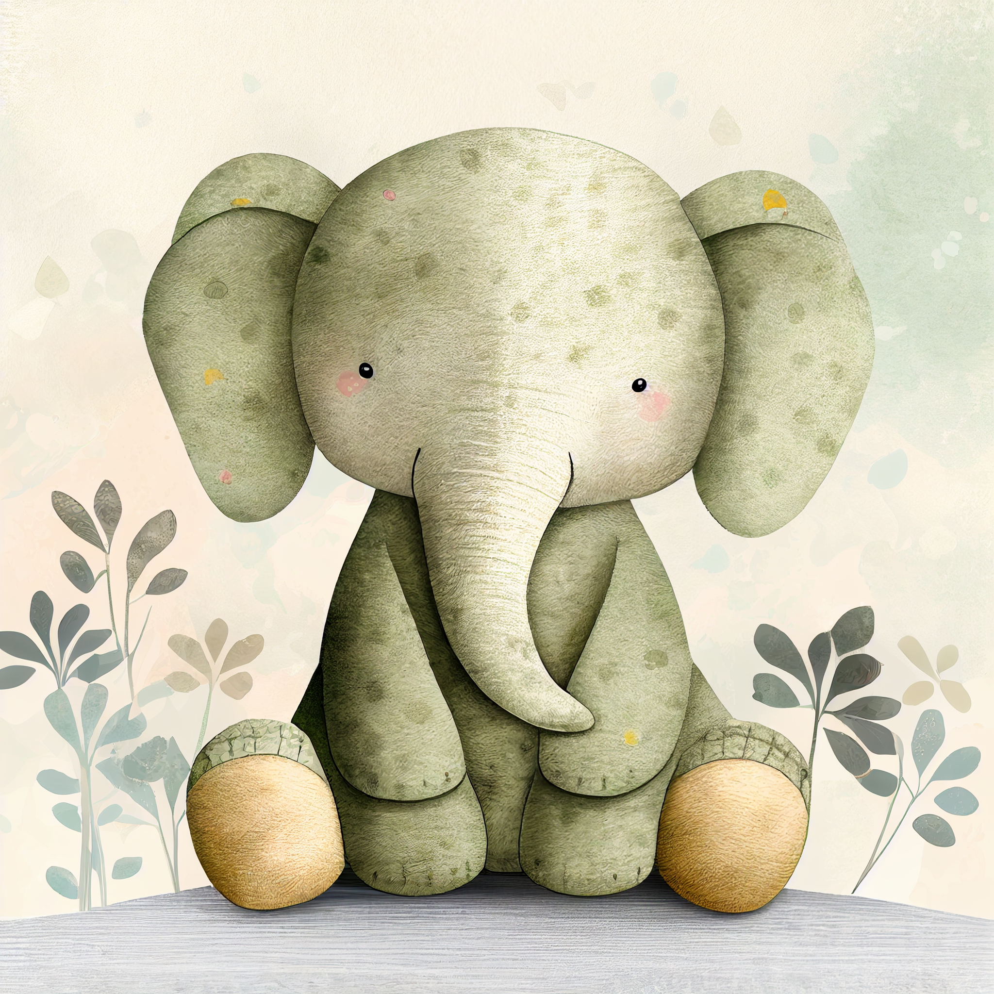 green elephant cliparts