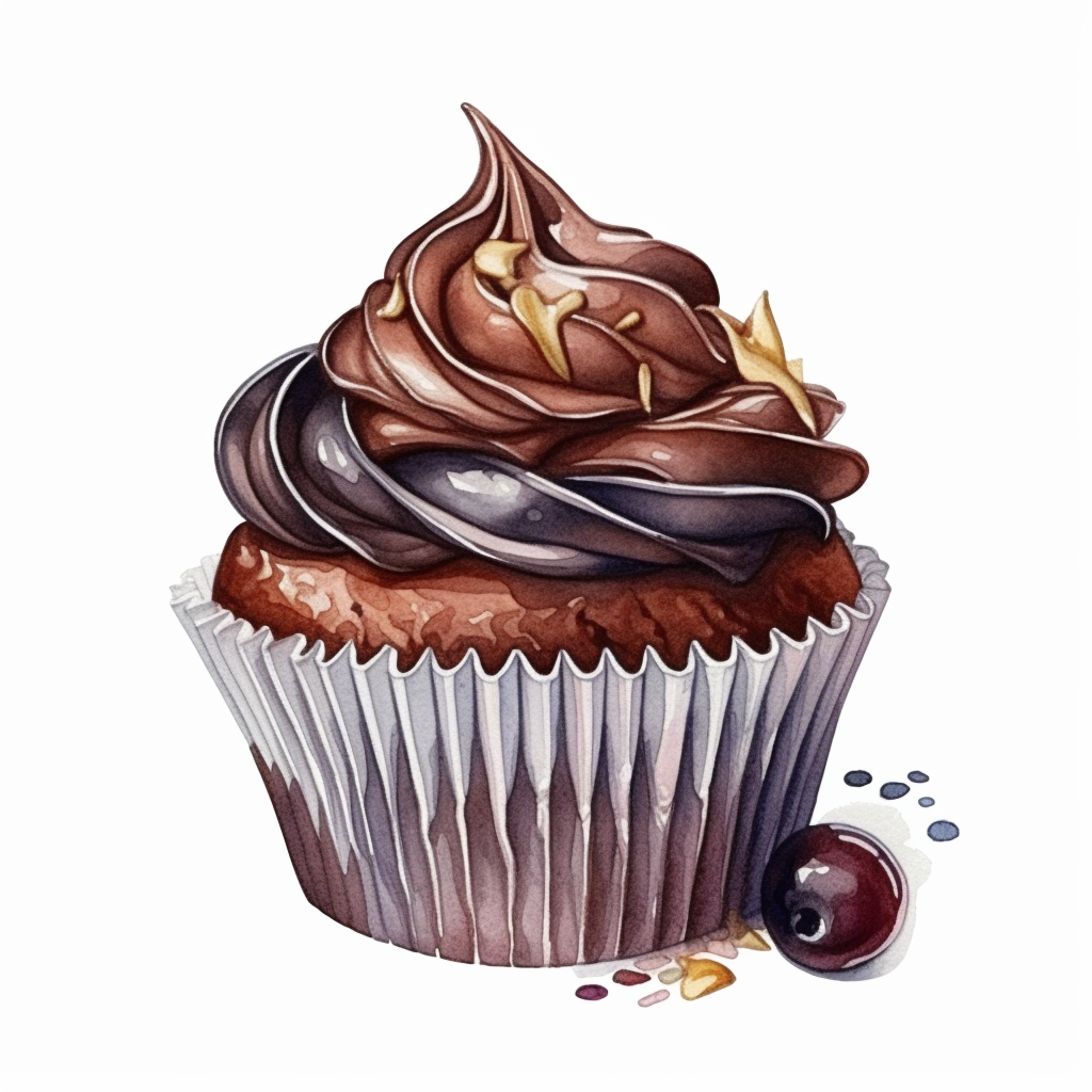 cartoon cupcakes clipart